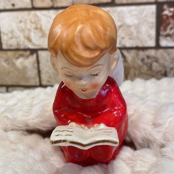 Vintage Christmas Angel Figure Mid Century Modern Bone China - Picture 4 of 8